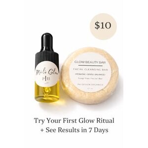 PH Design Organics Glow Ritual Set Meli Glow Oil and Glow Beauty Bar Cleanser